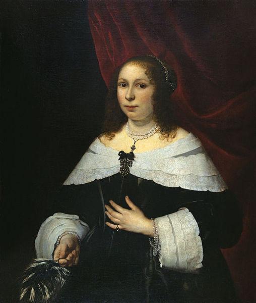Bartholomeus van der Helst Lady in Black oil painting picture